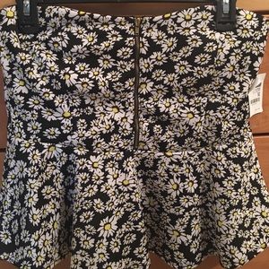 Peplum top- strapless